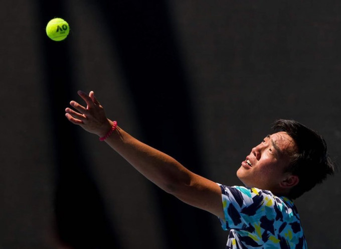 黃澤林突破澳網男單青少年組賽事64強。 拿度網球學院Facebook圖片