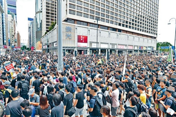去年網民發起反修例九龍遊行。 資料圖片