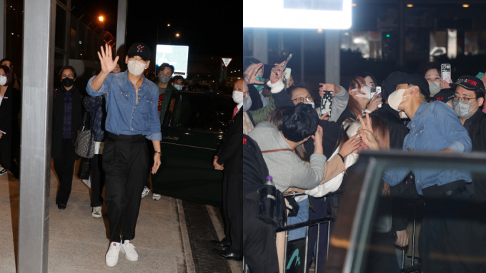 韓國天王Rain相隔3年再度訪港 型仔現身親民與fans自拍握手