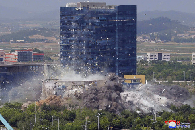 朝韩联络办公室被炸。AP