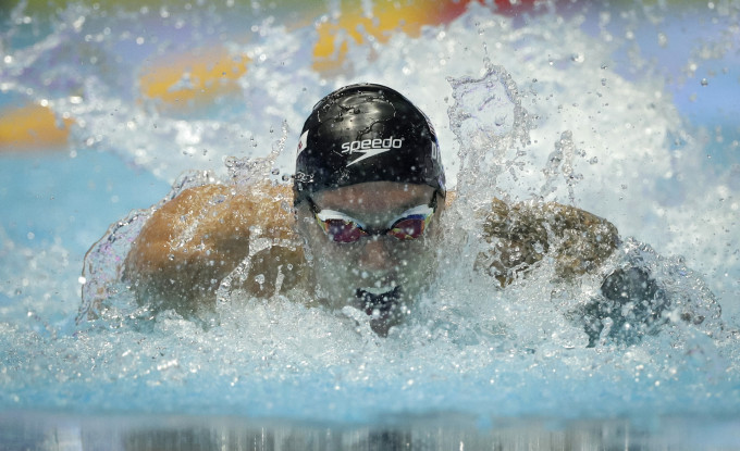 積素已成美國男泳隊焦點人物。AP