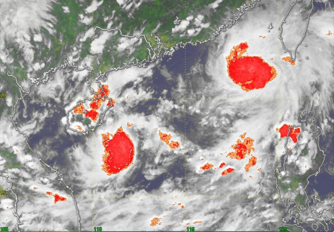 南海出现2个热带气旋。