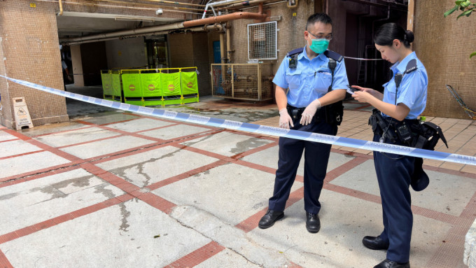 荃湾中心济南楼女子堕楼当场不治。梁国峰摄