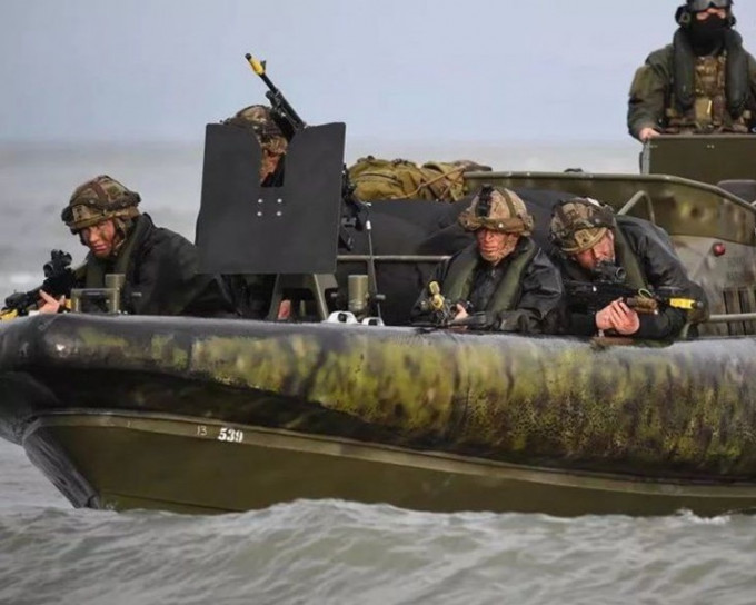 英國宣布派海軍陸戰隊員前往波斯灣地區參加演習。網圖