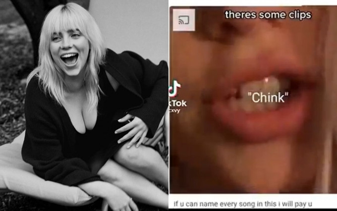 Billie被網民翻出幾年前疑歧視多個種族的片段，當中更講出辱華的詞語「Chink」。