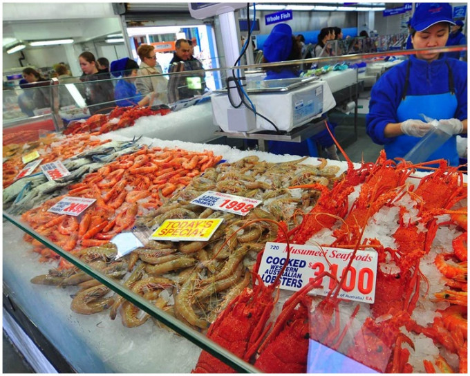 澳洲魚市場專劏中國客。網圖
