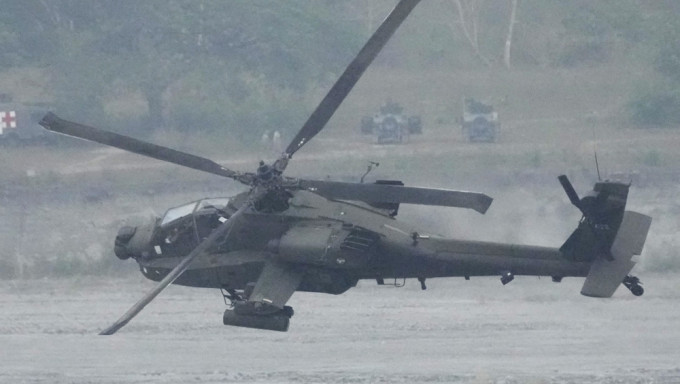 美国陆军「阿帕契」（Apache）直升机的资料图片。AP
