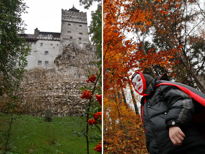 羅馬尼亞在旅遊景區「吸血殭屍城堡」設疫苗中心，免費為訪客打新冠疫苗。AP圖片