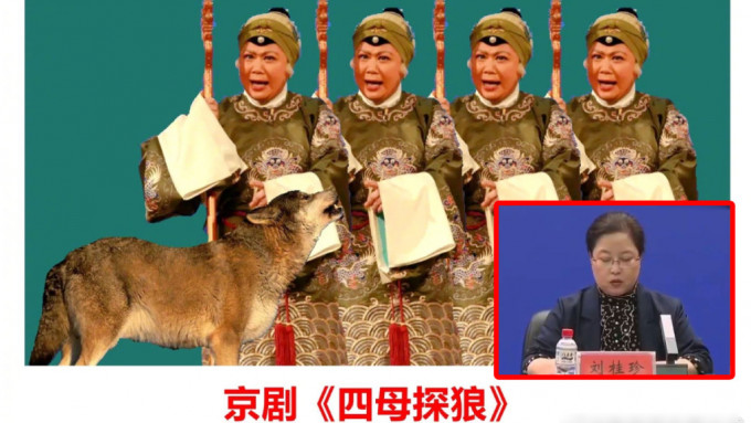网民把刘桂珍的口误笑话，制作网络梗图嘲笑。