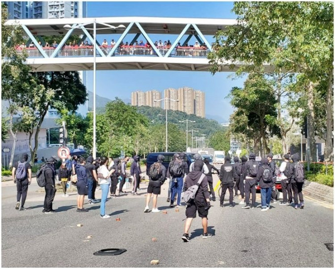 港大女生涉將軍澳堵路獲撤罪。資料圖片