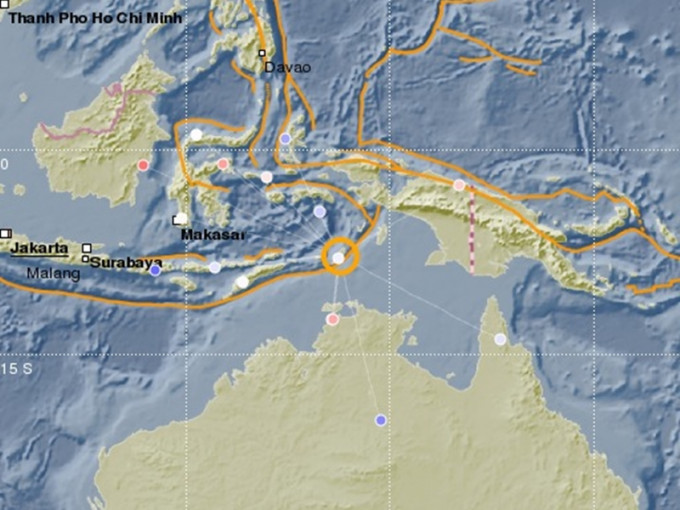 印尼塔宁巴群岛6.2地震。网上图片