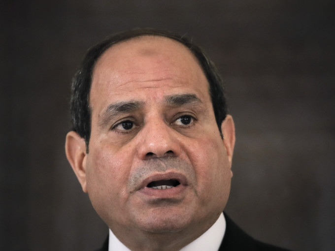 埃及總統塞西。 AP資料圖片
