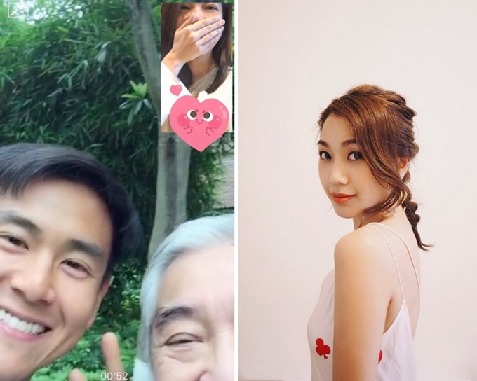 秦沛与彭于晏最近合演电影时，特意安排了女儿姜丽文和男神见面。  姜丽文IG图片