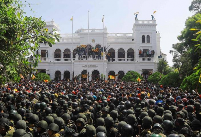 斯里蘭卡近期爆發連串示威。
