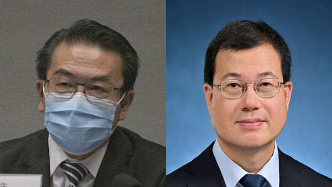 政府任命莊因東(右)將接替即將退休的鄺寶昌(左)接任法援署署長一職。