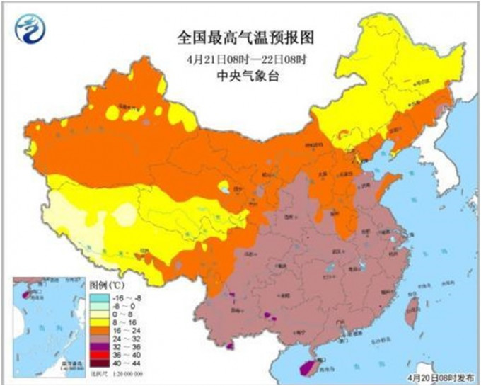 華北、東北氣溫將相繼大跳水。中央氣象台