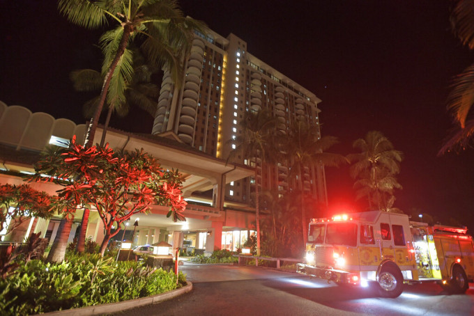 夏威夷威基基海灘一帶過去數天有幾間高級度假酒店分別被人縱火。　AP