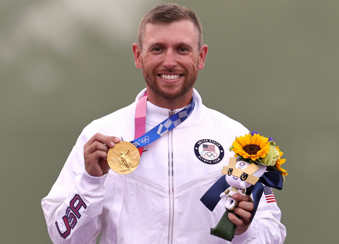 汉高克近四届奥运三夺射击男子飞碟双向金牌。Reuters