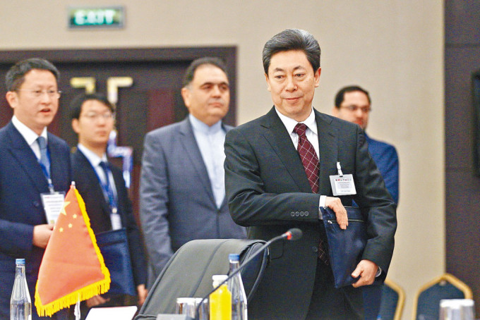 陈文清二○一九年在伊朗参加六国安全部长会议。