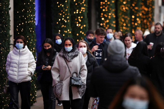 英國疫情聖誕節再創新高。REUTERS圖片