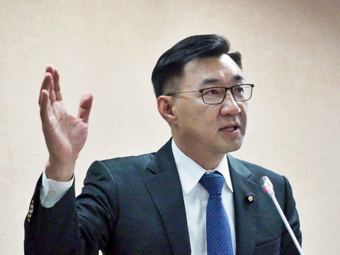 国民党主席江启臣对黎智英等人被捕表示极感遗憾。网上图片