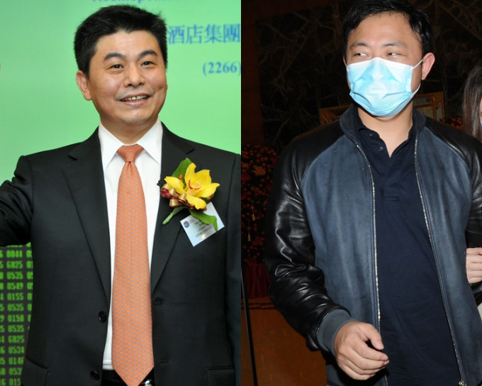 殷劍波(左)及紀曉波(右)被財務公司入稟追債。
