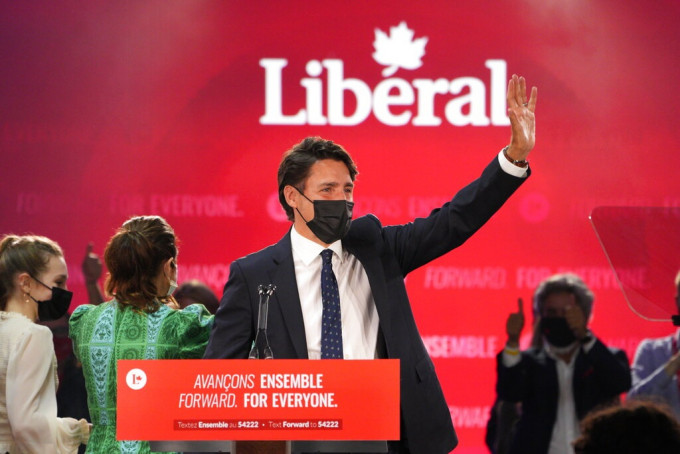 加拿大总理杜鲁多再次组成少数政府。AP图片
