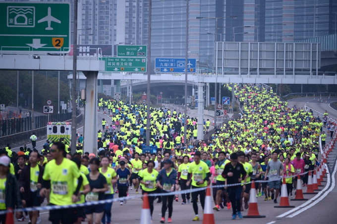 渣打香港马拉松2018。资料图片