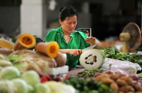 中国5月居民消费价格指数上涨1.8%，升幅与4月相同。AP