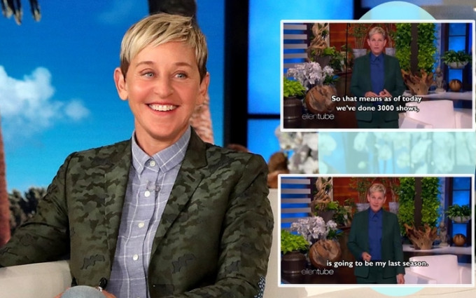 Ellen DeGeneres宣布节目于第19季后就完结。