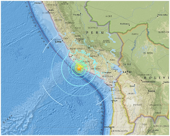 秘鲁南部沿海地区发生7.3级地震。