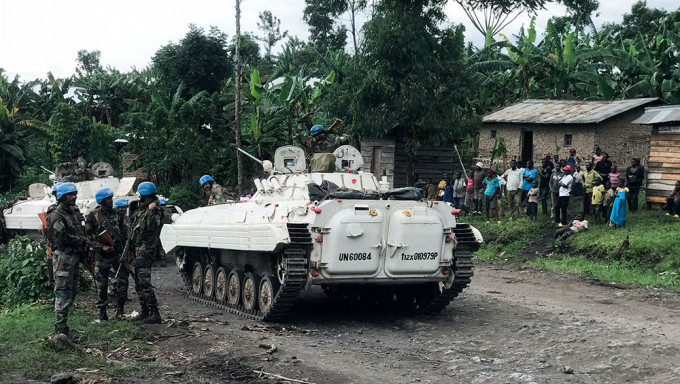 在刚果执行维和任务的联合国维和部队。路透社图片