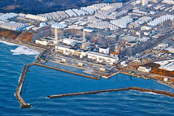 福島核電廠的核廢水排放設施工程今日動工。