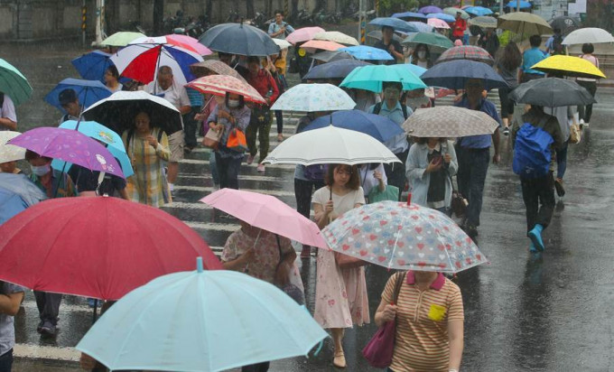 台灣迎來梅雨天氣。網上圖片