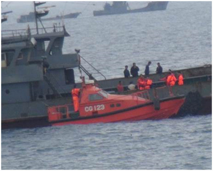 金門艦前日前往烏坵執行「護永專案」巡邏任務。