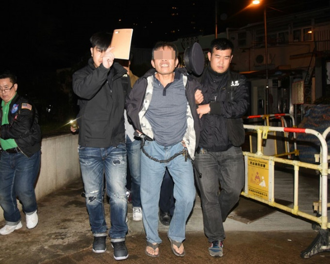 被告韓勤疇案發後被警方拘捕。資料圖片