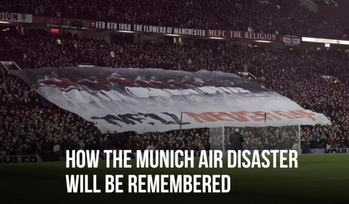 曼聯悼念慕尼黑空難六十四周年，球員均佩戴黑色紀念臂章。