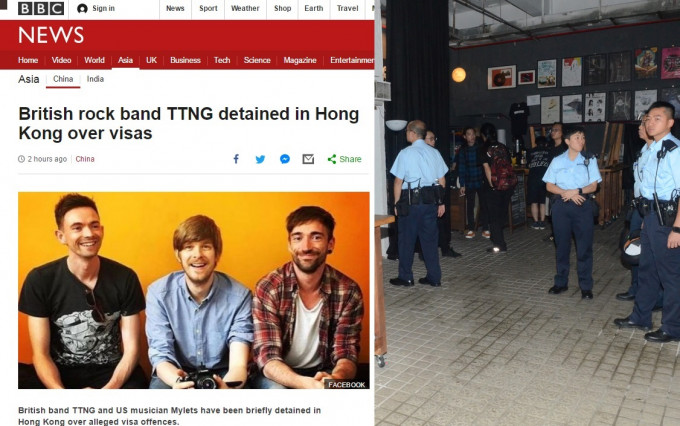 bbc截图(左)、蔡楚辉摄。