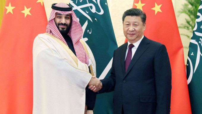 阿拉伯王儲穆罕默德2019年訪京和習近平會晤。