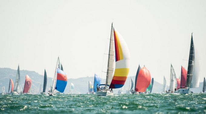 香港遊艇會將於周日舉行年度帆船香港環島大賽。香港遊艇會提供圖片