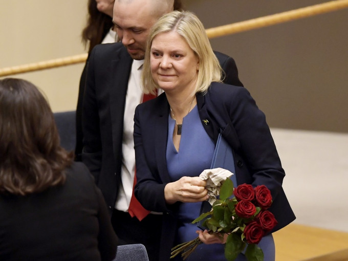 安德森成為瑞典首位女首相。美聯社圖片