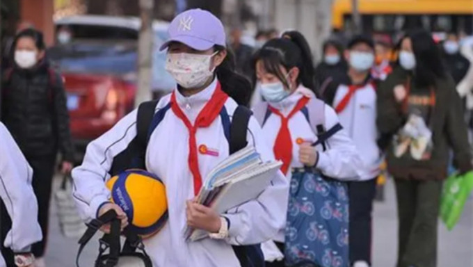 上海青浦一小學因流感停課4天。網圖