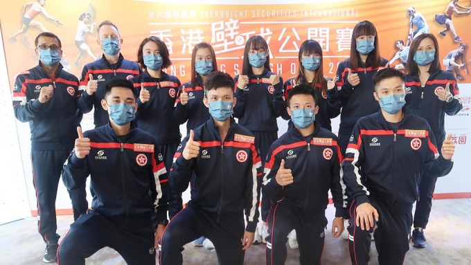 香港壁球队以最强阵容出战下月的港壁赛。陆永鸿摄