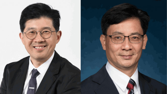 李翹彥（左）出任建築署署長，莫永昌（右）將接掌渠務署。政府新聞處