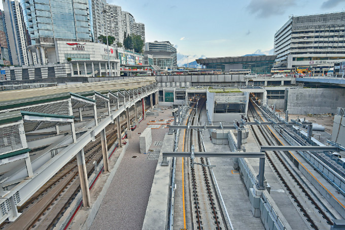 紅磡站工程。資料圖片