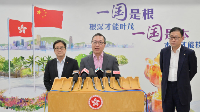 律政司司長林定國總結香港法律及爭議解決業界代表團訪問成都和北京之行。（政府新聞處）