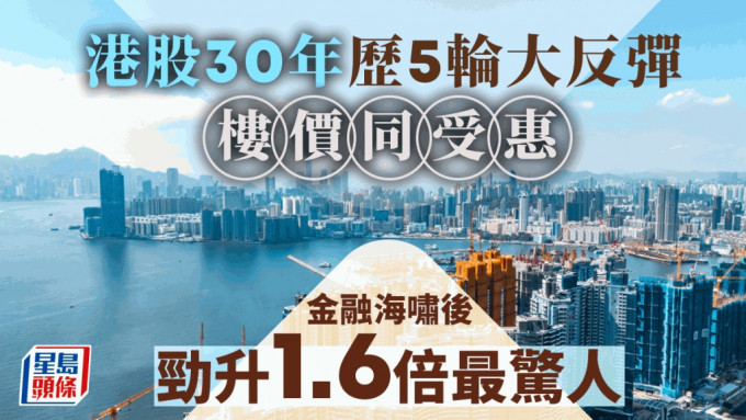 港股30年历5轮大反弹 楼价同受惠 金融海啸后曾劲升1.6倍 陈永杰料第四季楼价止跌