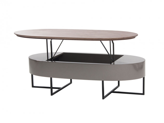 Arlo的桌面可以掀起，并调教高度。可用作咖啡几及办公桌，售$4,590。
