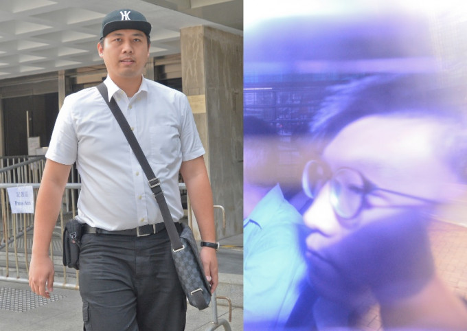 左起：「美國隊長」容偉業、梁天琦涉參與2016年2月初旺角砵蘭街暴動案。資料圖片