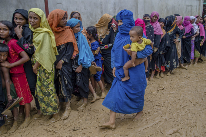 联合国呼吁缅甸政府停止使用暴力手段打压罗兴亚人。AP